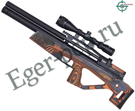 Пневматическая винтовка Jager SPR BullPup 5.5 мм (ламинат, оранжевый, 450 мм)